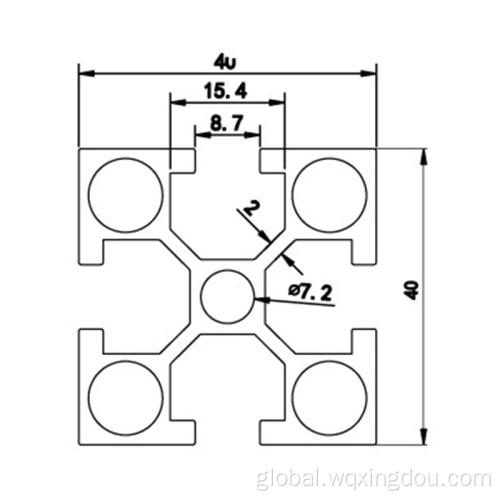 China 4040 aluminum European standard workbench bracket Factory